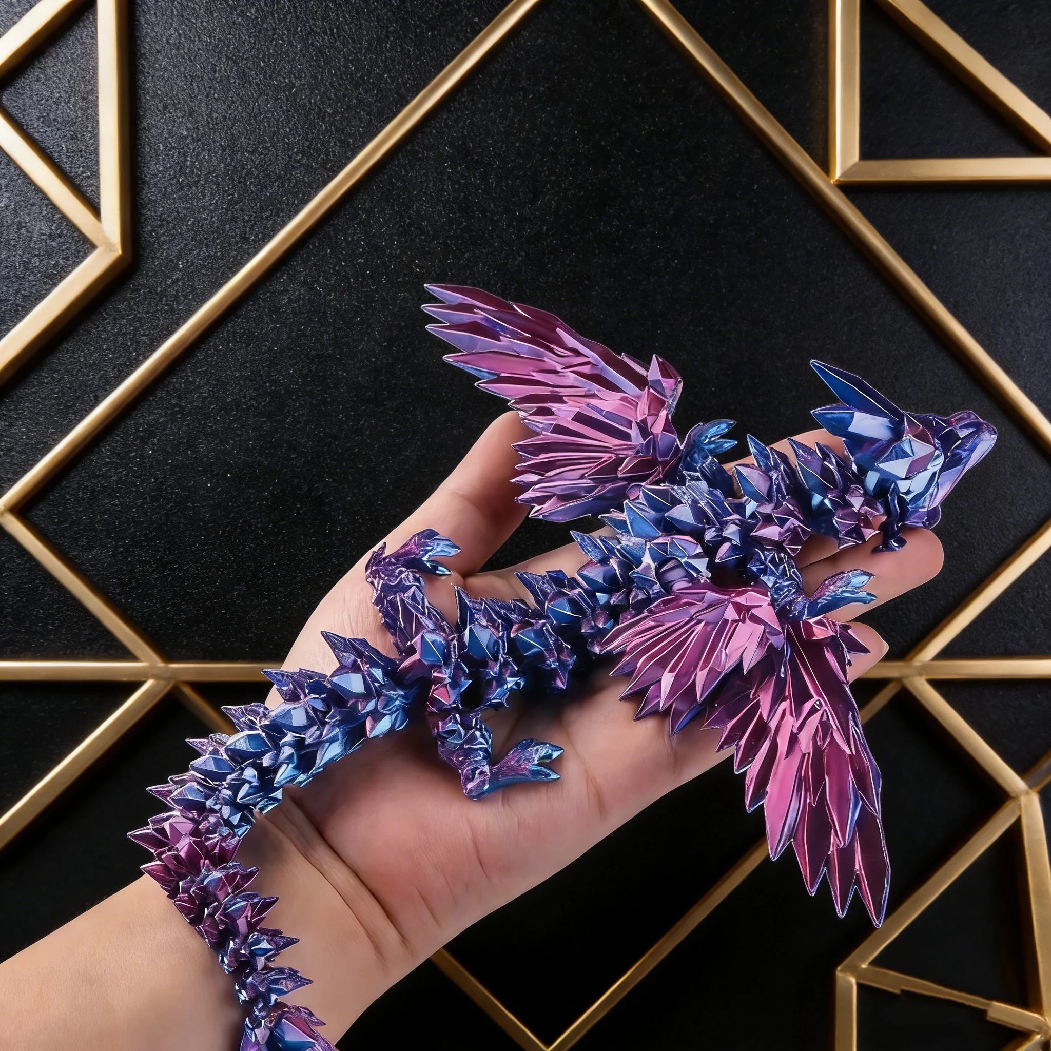 Gemstone Dragon Egg Figurine 3