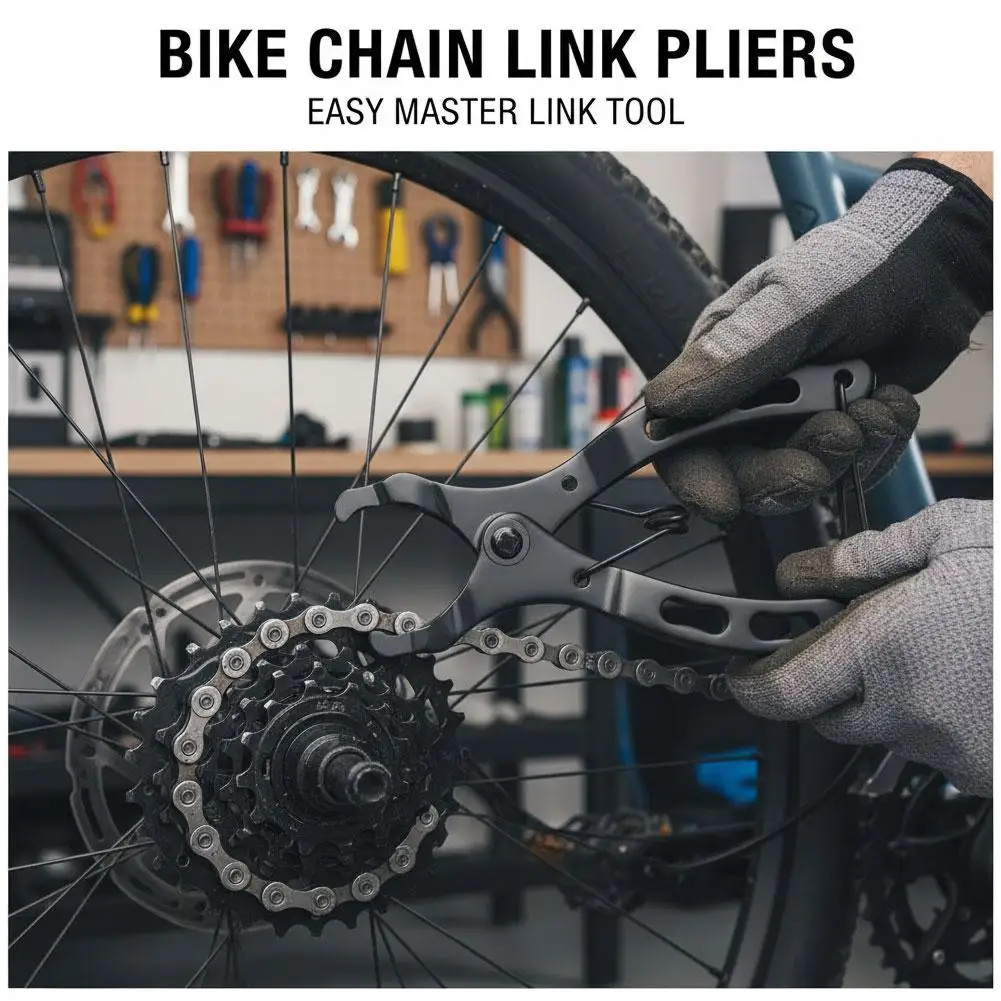 Bike Chain Master Link Plier Portable Anti Slip Grip Tool For Master Link Open Close And Bike Brake Cable End Cap Crimp Work