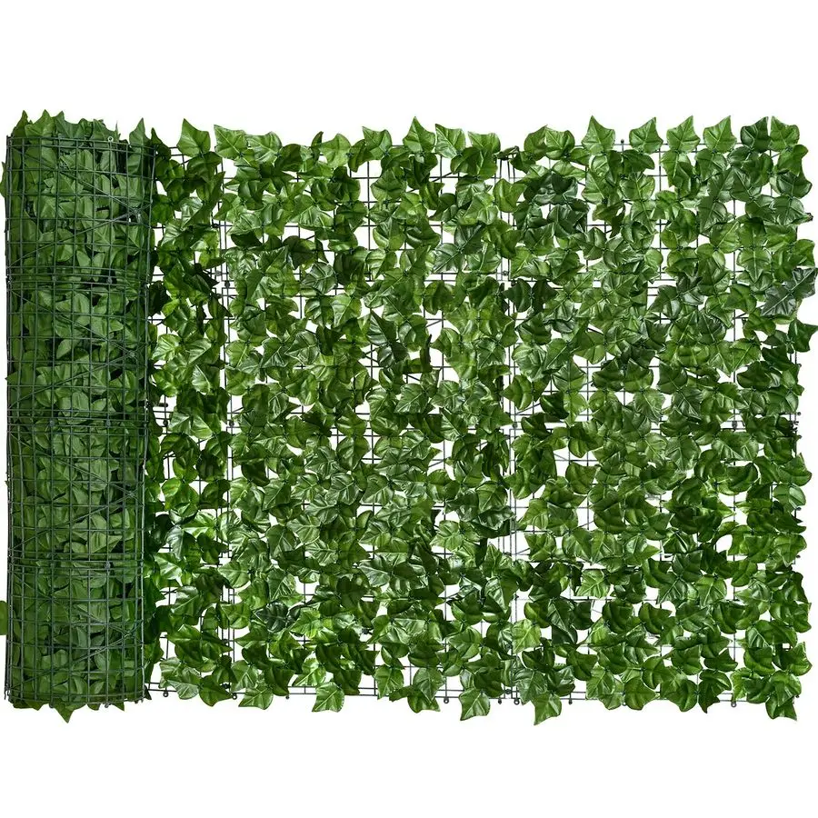 

118x39.4in Artificial Ivy Privacy Fence Wall Screen, Artificial Hedges Fence and Faux Ivy Vine Leaf Decoration for Outdoor Garde