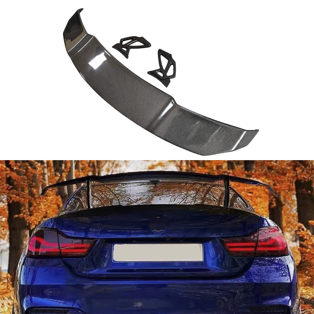 

Carbon Fiber Rear Trunk Wing for BMW M3 F80 M4 F82 Ducktail Deck Rear Spoiler Deck Fit Rear Bumper Wing V Style