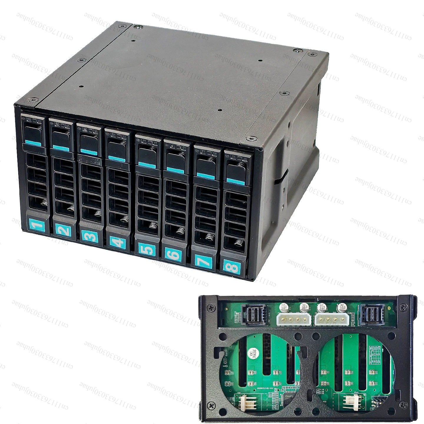 8-disk hot swappable hard drive cage 8643 U2 backplane 2.5-inch optical drive storage expansion box