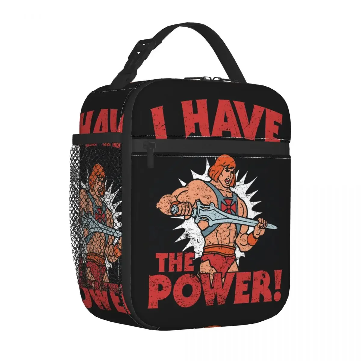 

He-Man Masters Of The Universe I Have The Power Insulated Lunch Bag Cooler Bag Reusable Portable Lunch Box Tote Bento Pouch Work