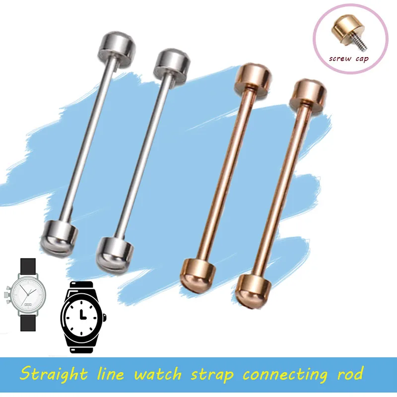 2 Pcs/pack Watch Strap Screw Pins Connection Rod Watch Lug Pins Band Connect Link Rod Repair Tool 16mm 18mm 20mm 22mm