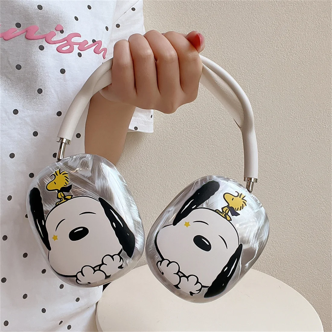 

Funny cartoon Snoopy Earphone case Shockproof cover for Apple Airpods Max Cute Headphone case Airpods Max Cover Fashion Fundas