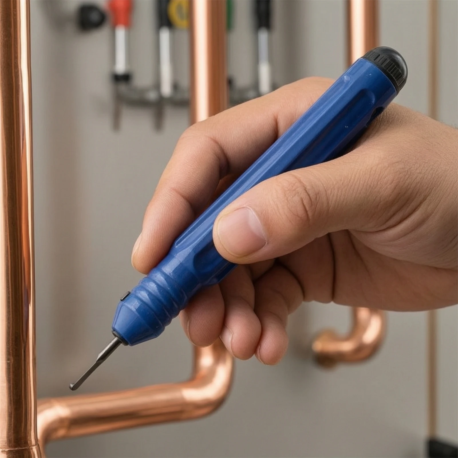 Pen-Style Deburring Blade Compact Deburring Blade Ergonomic Easy-Grip for Hobbyists, 3D Printing Cleanup, Model Making