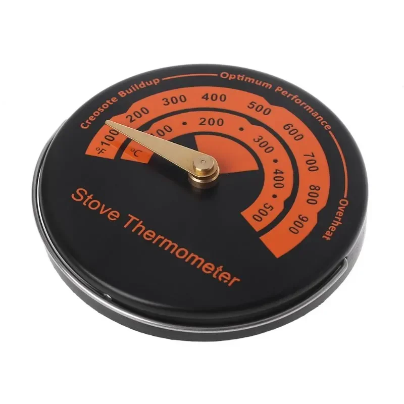 

Efficient Alloy Magnetic Stove Thermometer Heat Powered For Wood Log Burning Stove Fireplace Burner Fireplace Fan Thermometer