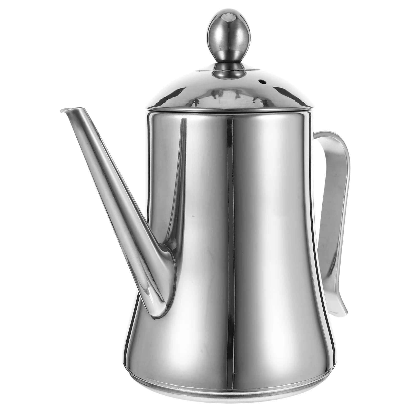 

Stainless Steel Storage Container Non-Drip Long Spout Kitchen Essential Easy Pour Pitcher Elegant Design Vegetable