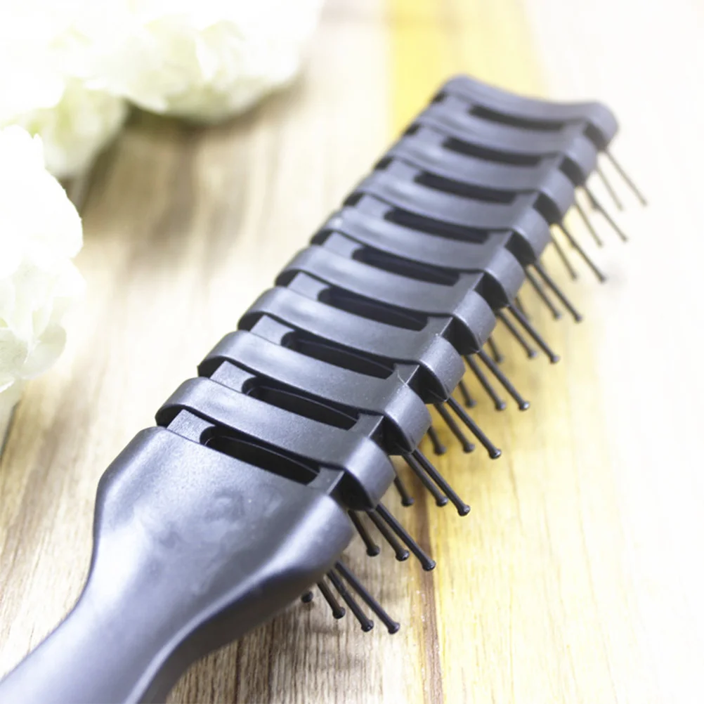 12Pcs Ribs Comb Hair Brush Anti Static Smooth Handle Rounded Teeth Comfort Hair Styling Curling Tool Ribs Comb