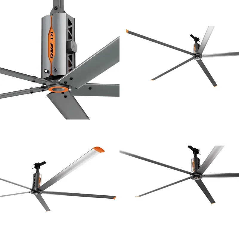 

Wholesale HVLS Industrial Large Ceiling Fans with Aluminum Blades