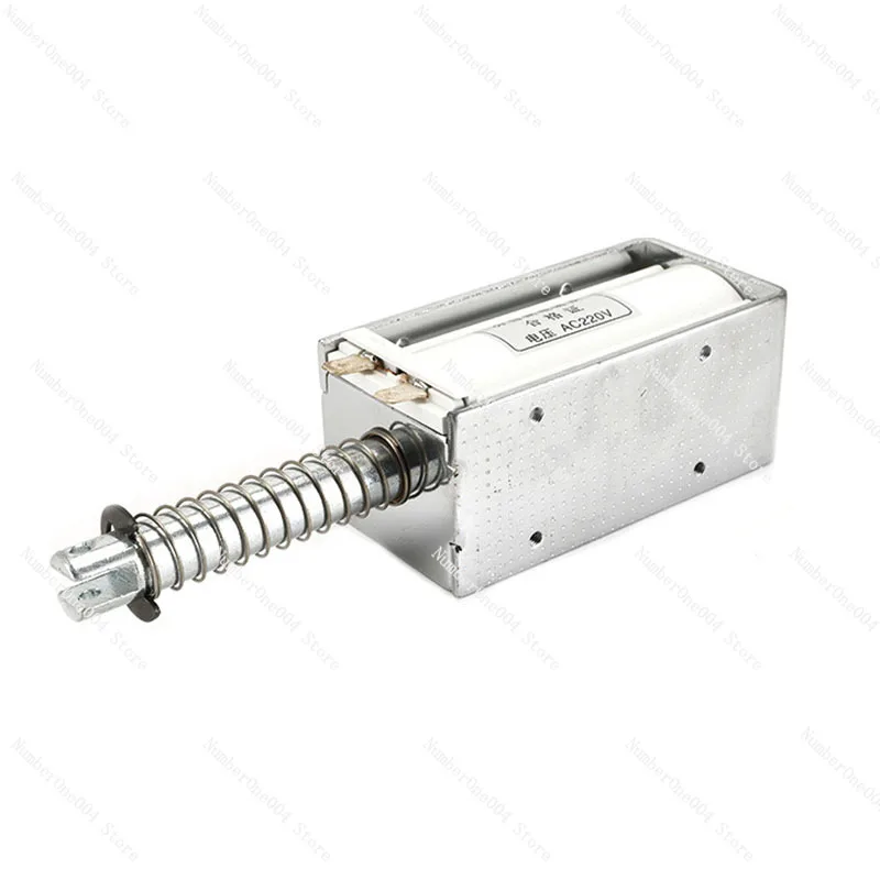 

Электромагнит толкающе-тянущего типа, соленоид для открытия и закрытия, 24В 220В, длинный ход 60 мм, высокая тяга 15 кг