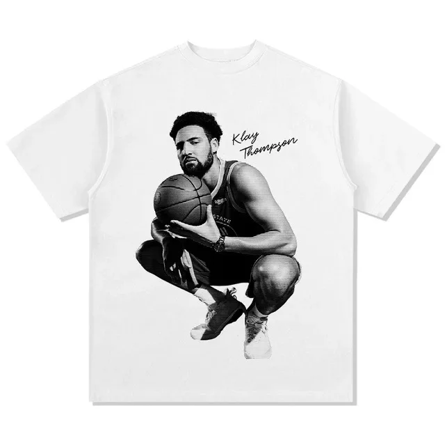 

2025 Classic Basketball Star Fashion Printed Women Men oversized t shirt