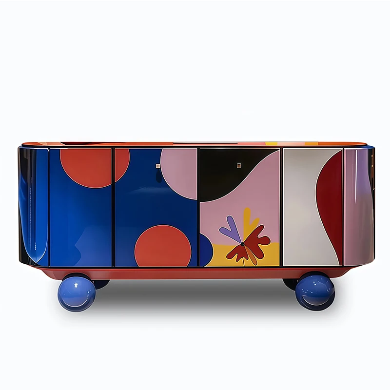 Armário de armazenamento doméstico de luxo, madeira sólida, design moderno, entrada, apartamento, sala de estar, móveis com cor personalizada, armazenamento durável