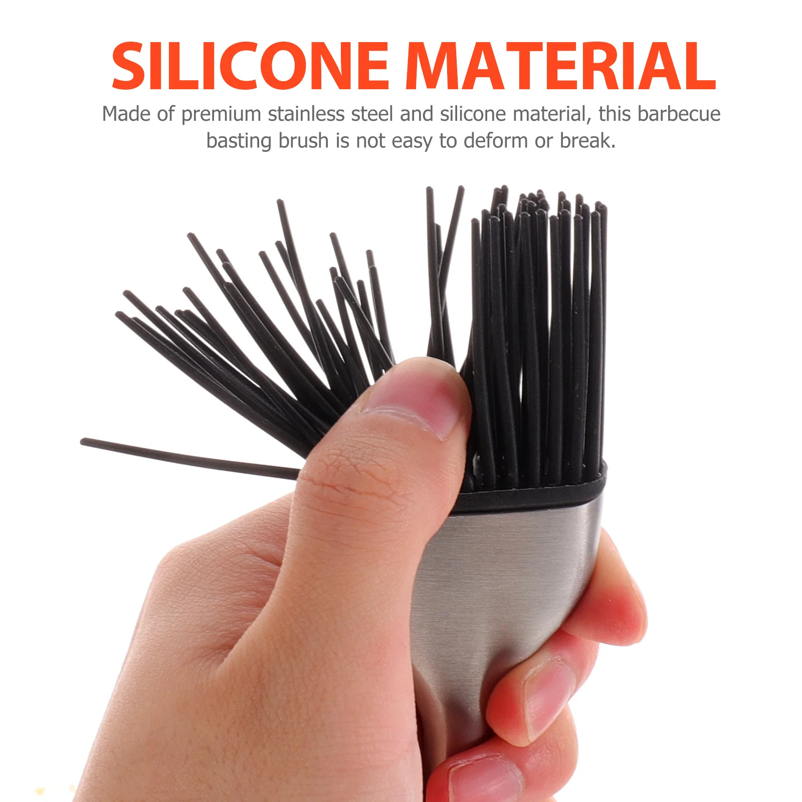 

1 Set Stainless Steel Silicone Basting Brush Small Light For Barbecue Baking Pastry Cooking Oil Applicator Grill Tools Kitchen