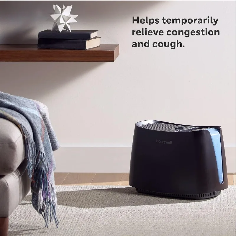 Honeywell-Cool Moisture Humidificador, Quarto médio, tanque de 1,1 galão, preto, invisível, umidificador para bebê, crianças