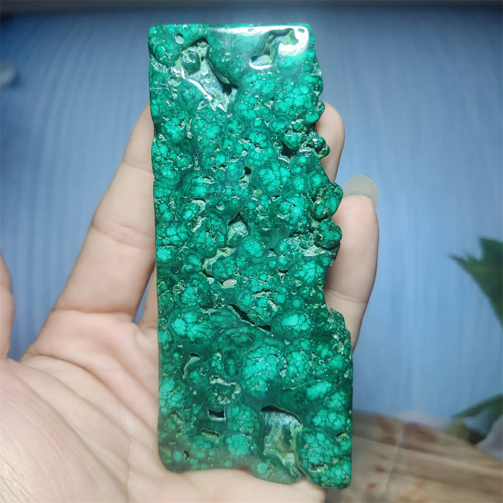 Natural Malachite Gemstone Crystal Plate Jewelry Stone Small SLATE Fragment Wicca  Meditation Spiritual  Home Decoration