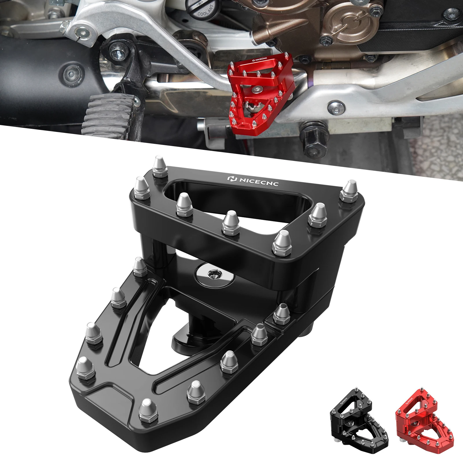 

Motorcycle Foot Brake Pedal Extender Pad Brake Lever Enlarge Tip for Honda CRF1100L Africa Twin/Adventure Sports 2020-2025