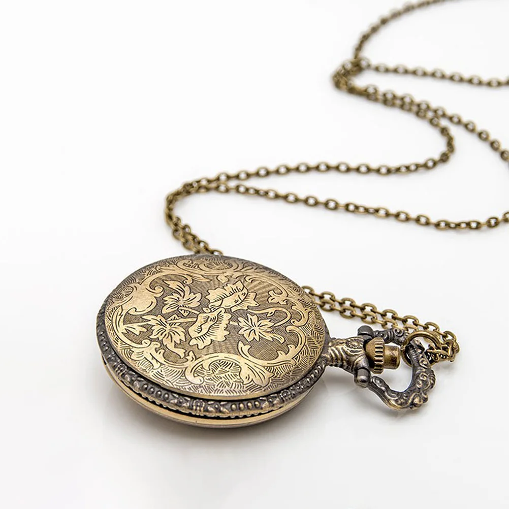 ساعة كوارتز كلاسيكية بجيب كبير وخفيفة الوزن ومحمولة للنساء والرجال