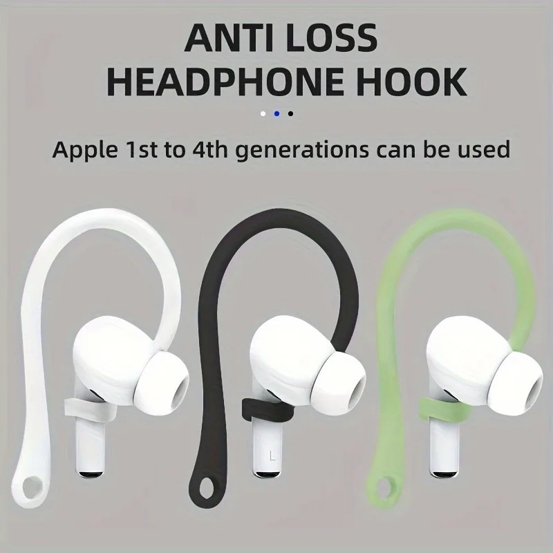 Silicone Ear Hooks For Apple AirPods Pro 2 Accessories Anti-fall Bluetooth Earphone Holder For Airpods 1 2 3 Pro Sports Earhooks