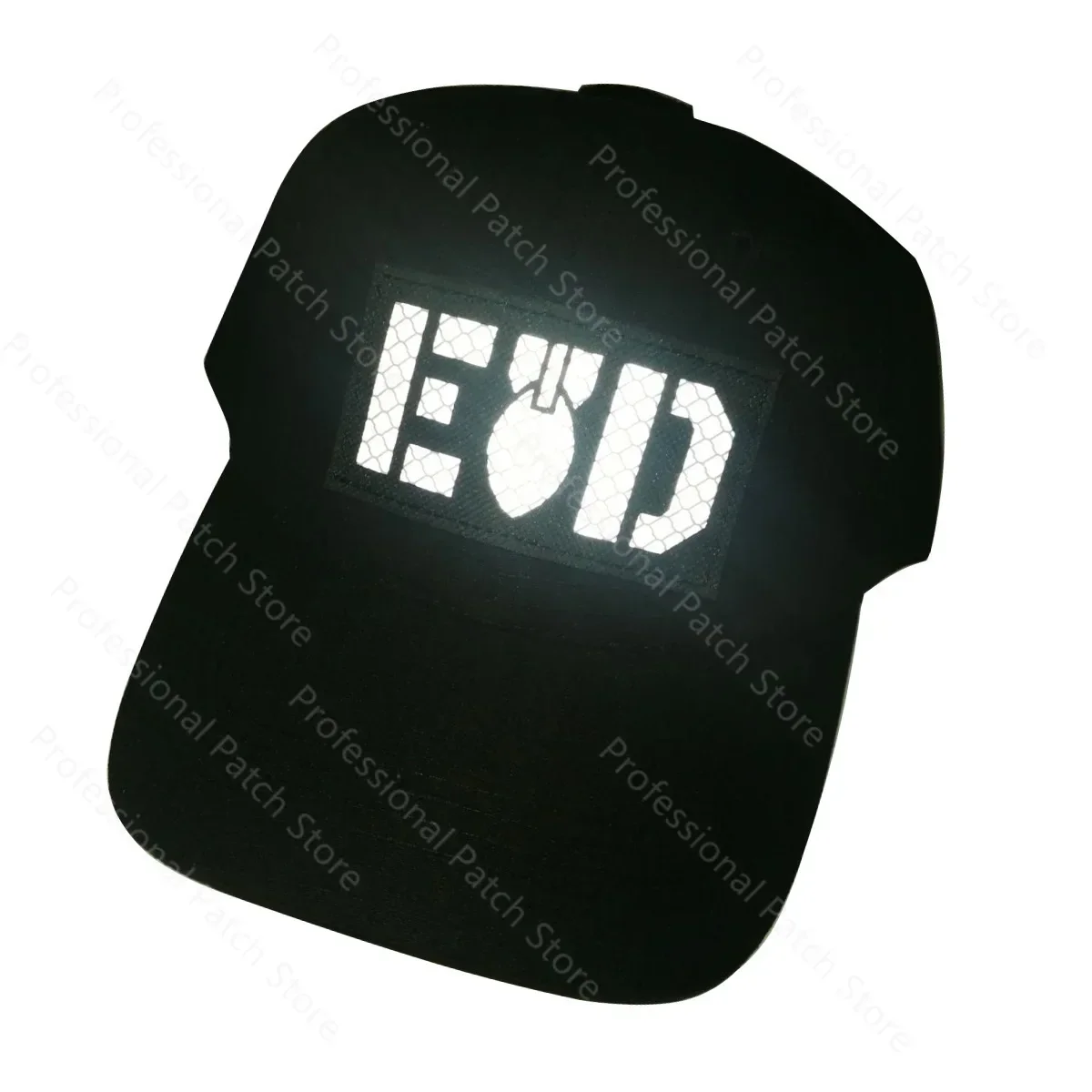EOD Infrared IR Reflective Bomb Glow in Dark 3D PVC Rubber Embroidered Patches Tactical Military Appliqued laser Badges