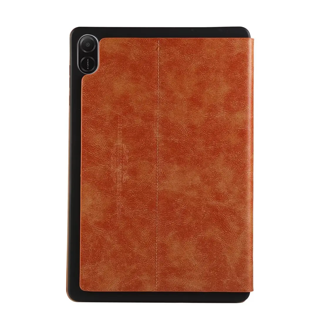 TPU Back Stand Case For Huawei Honor X8a 2024 11inch Model NDL-W09 Solid Printed Cover Shockproof Tablet Shell Luxury PU Leather
