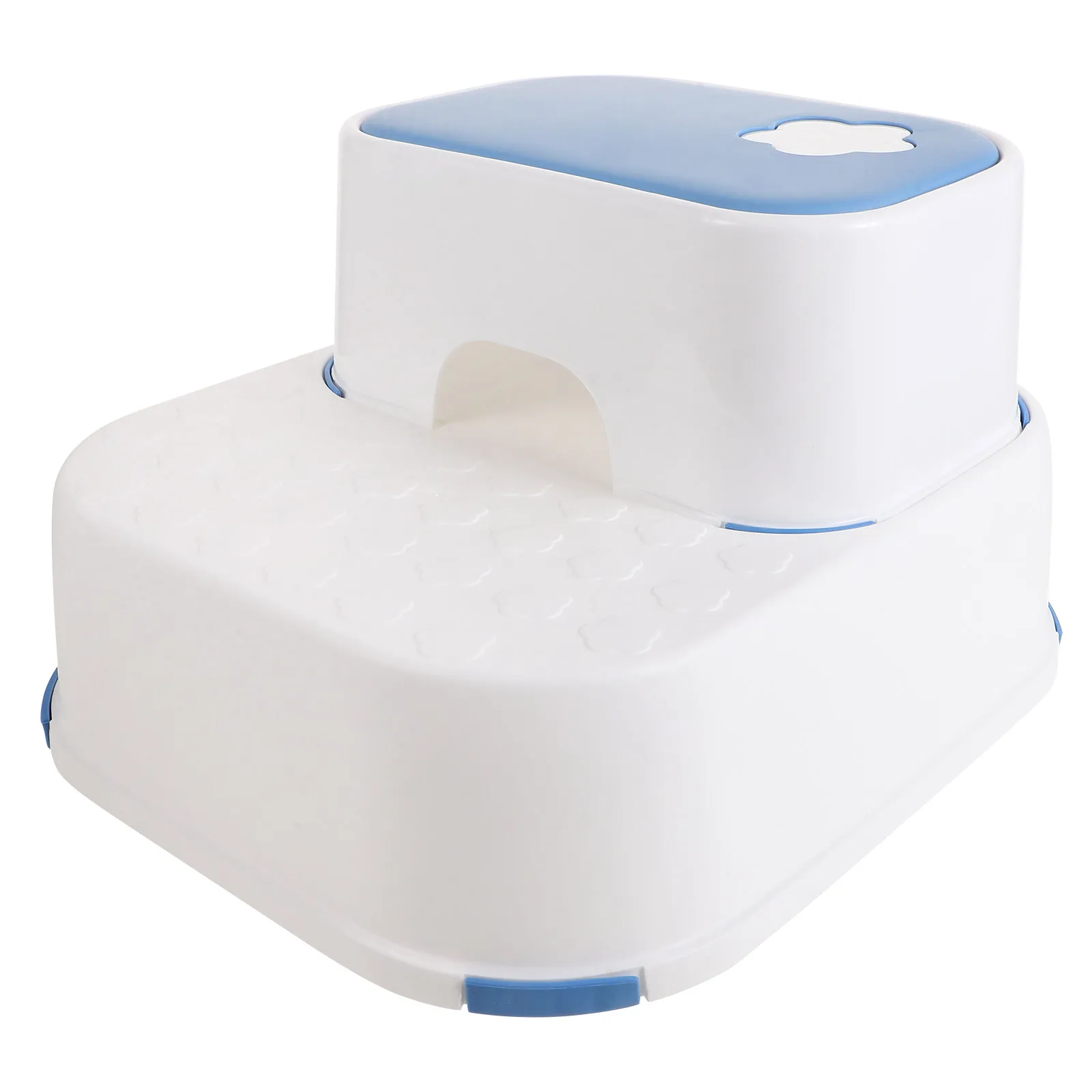 

Dual Layer Kids Bathroom Step Stool Nonslip Childrens Toilet Step Stool Toddler Tower Plastic Footstool for Washing Sink