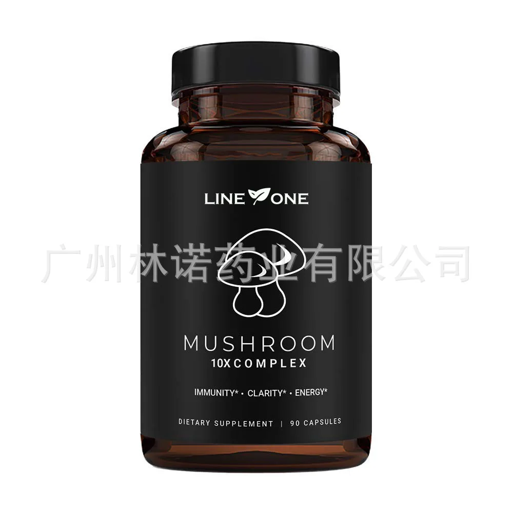 Lion's Mane ，Reishi Mushroom 10 in 1 COMPLEX |90 CAPS ULES