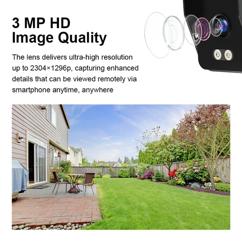 Imagen 2 del producto Cámara Vstarcam de 3MP, cámara de seguridad de vigilancia Wifi tipo bala, visión nocturna IR, alarma de movimiento, cámara de detección humanoide impermeable