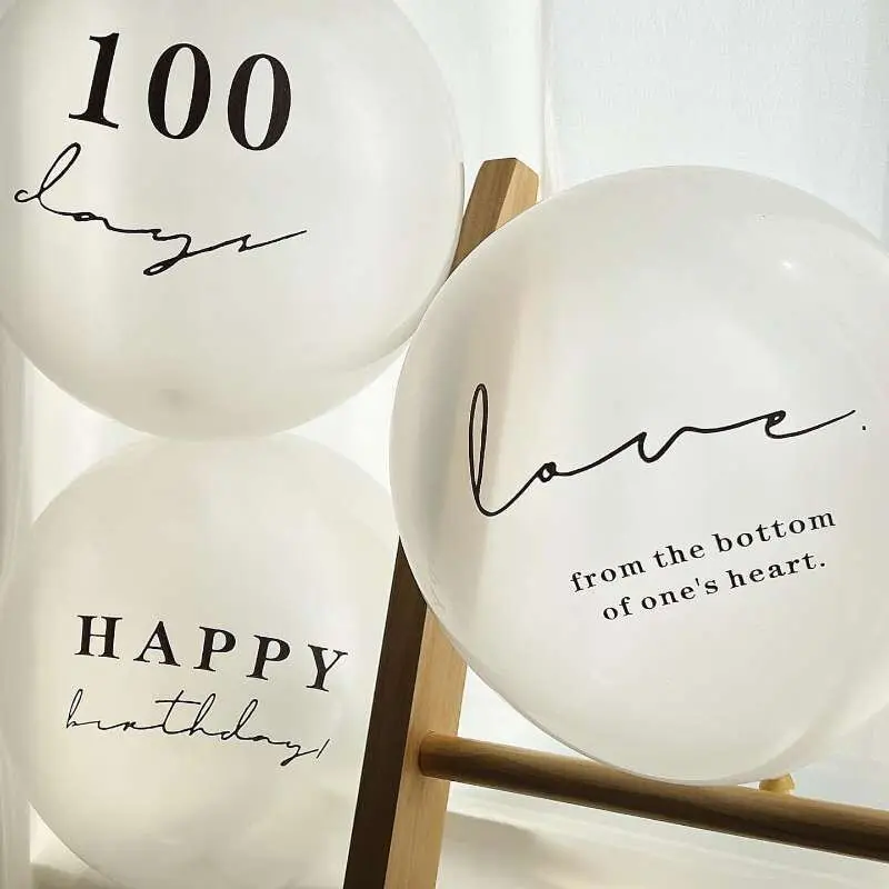 10pcs Baby 1/2 Half Birthday Party Balloon Bouquet Happy 100 Days Baby Shower Love Latex Balloons Background Decoration