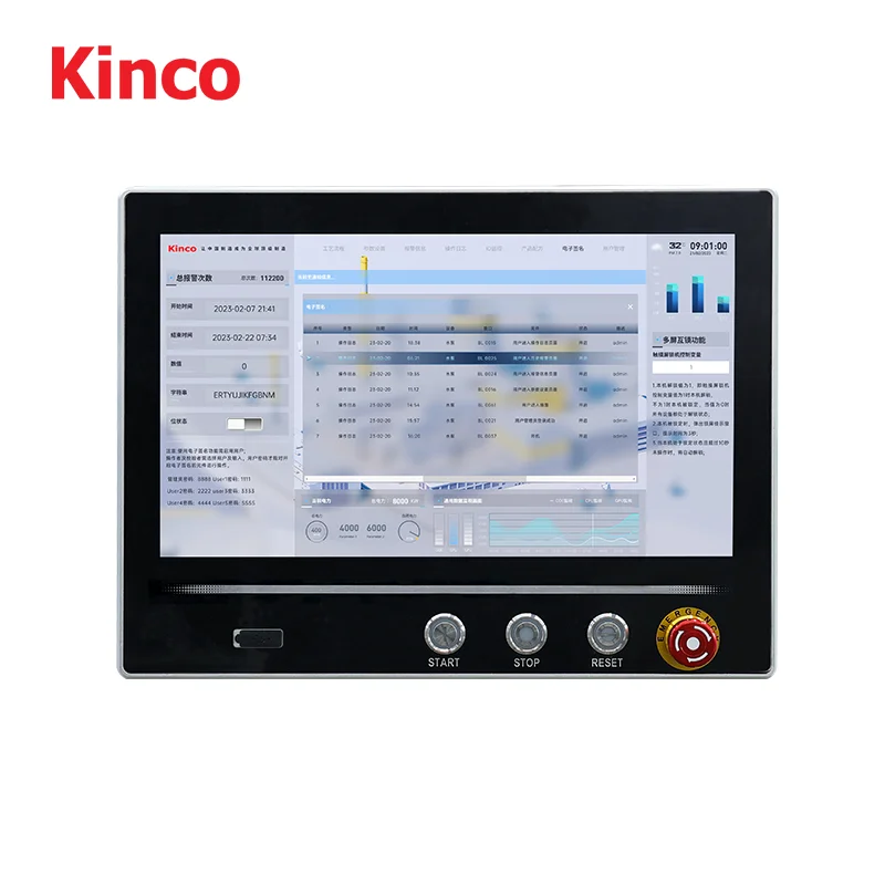 Enhanced Productivity HMI TouchScreen Panel Systems User-Friendly With Buttons