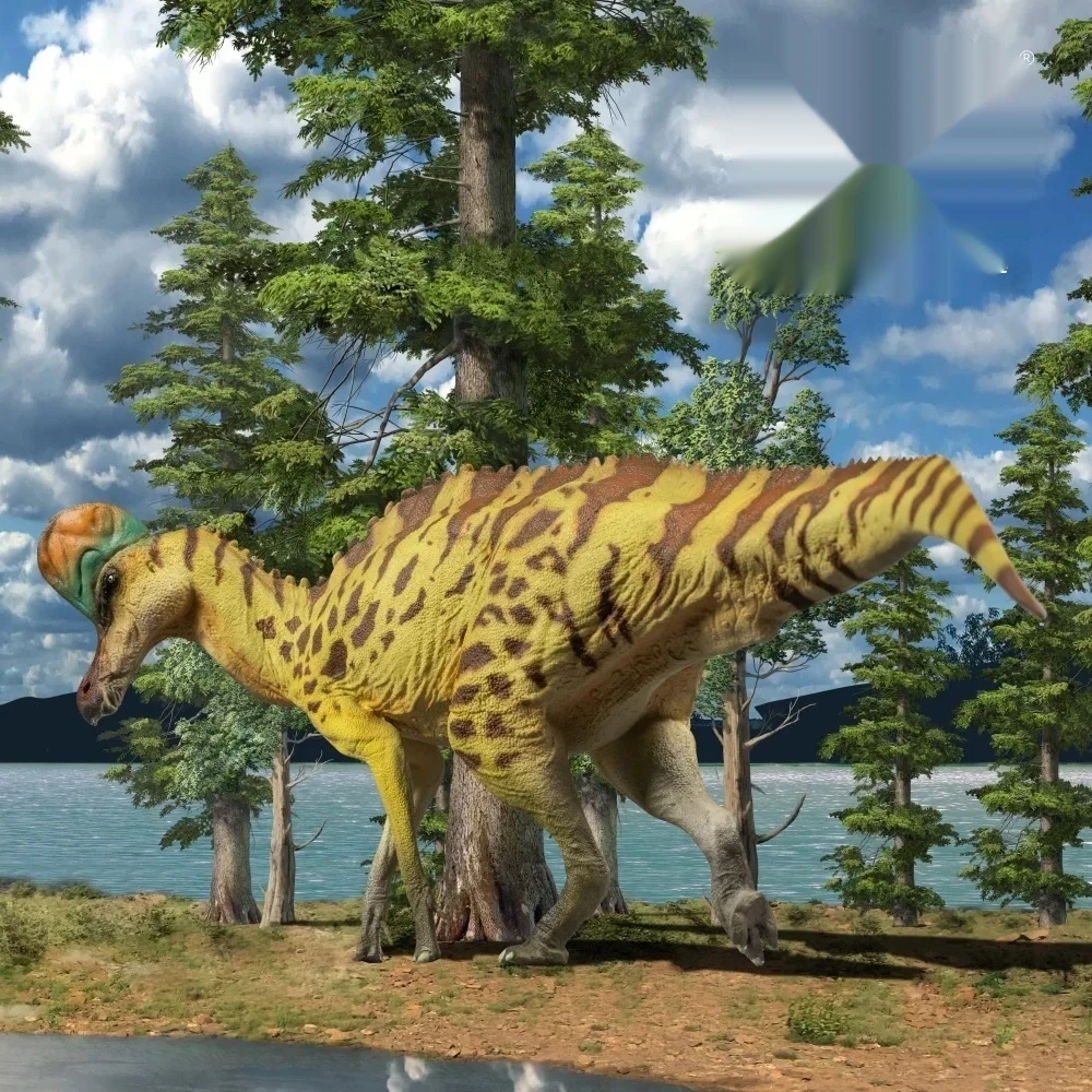 

Classic Dinosaur Model Companion Growth Helmet Dragon Caroline King Desktop Decoration Holiday Gift Collectible Toy Figure