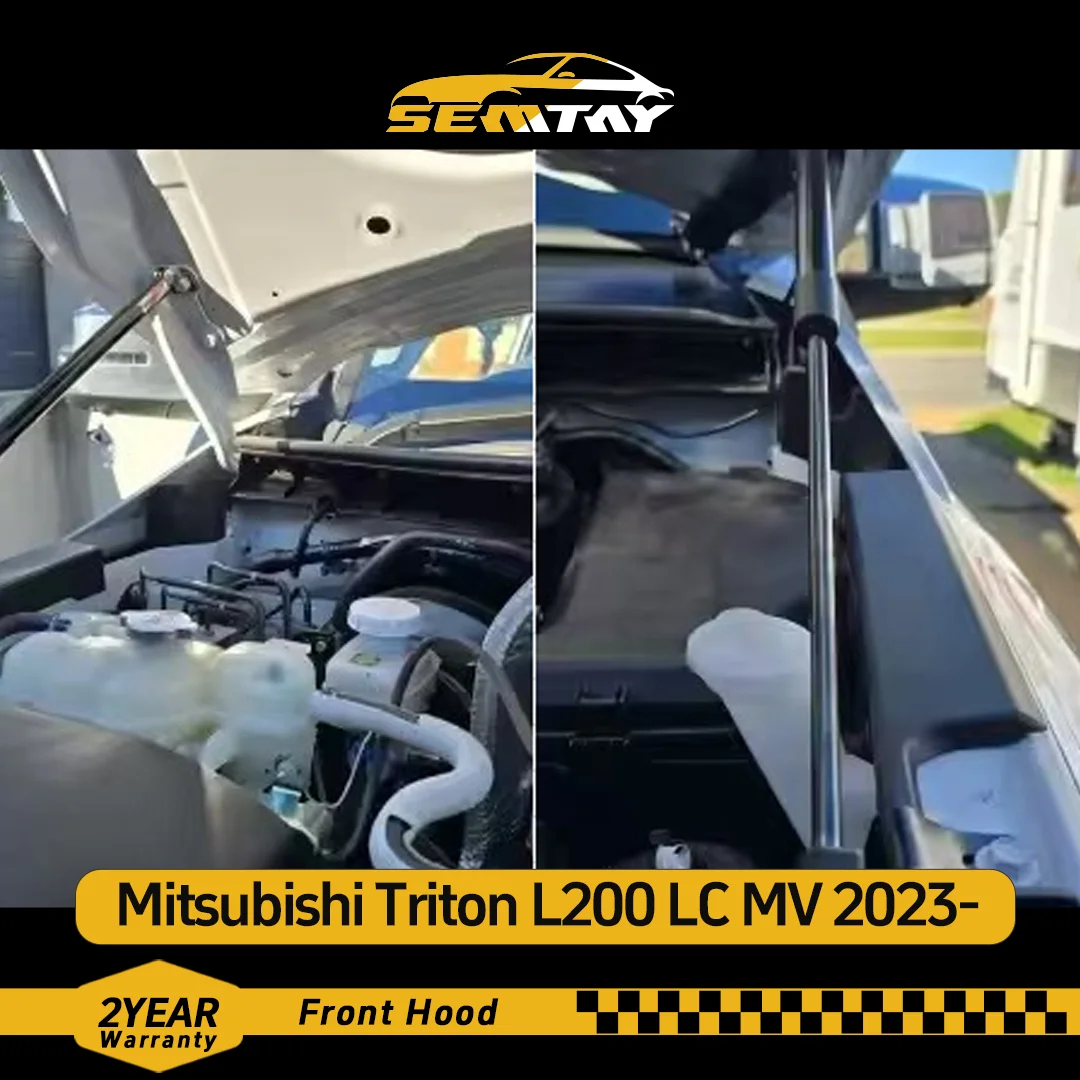 SEMTAY Hood Struts Compatible with Mitsubishi Triton L200 LC MV 2023- and Nissan Navara D27 2026- Bonnet Lift Support spring
