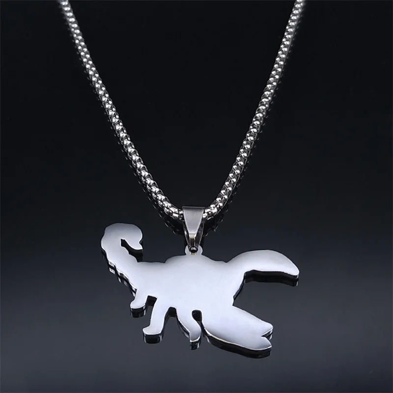 Steampunk آلات العقرب قلادة قلادة الفولاذ المقاوم للصدأ الروبوتات القلائد الميكانيكية مجوهرات Collares N3733S02