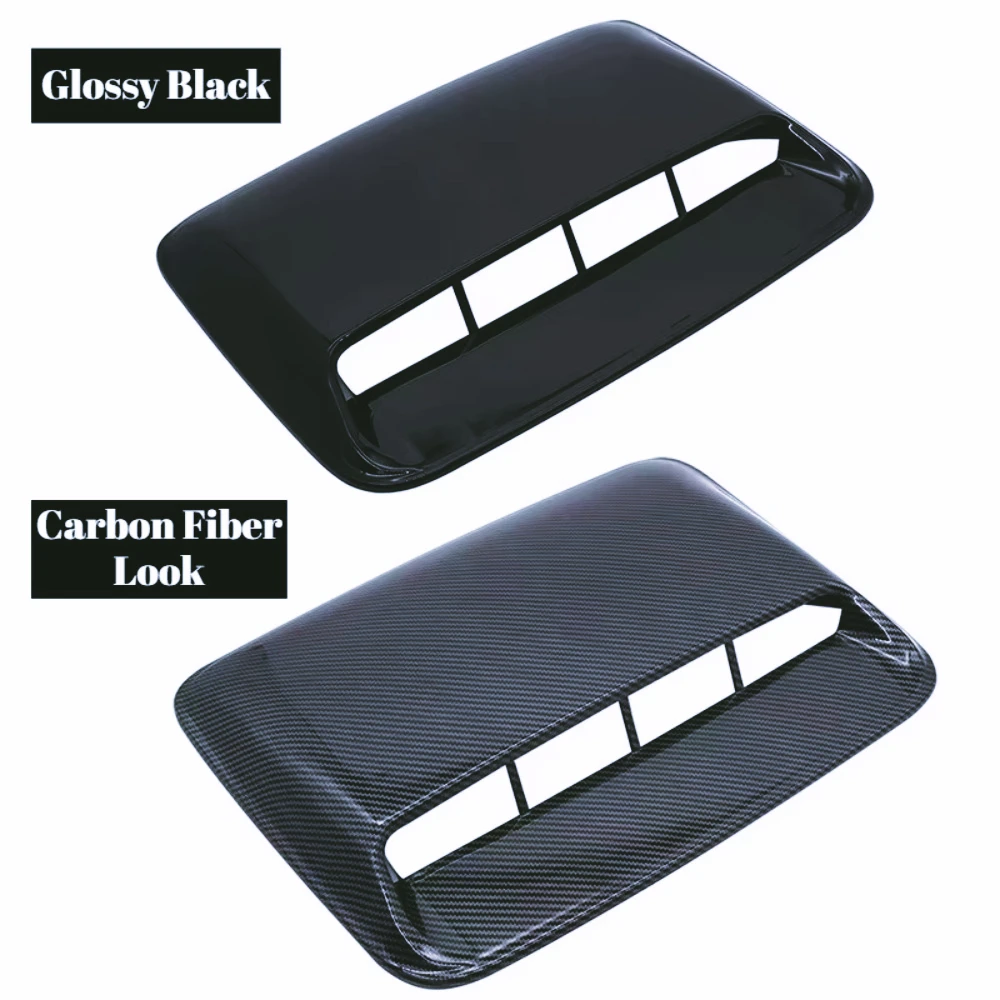 ZF-F Cubierta Decorativa Universal para Capó  Coche con Forma  Hoja, Adorno  Plástico para Salida  Aire, Falsa Ventilaci
