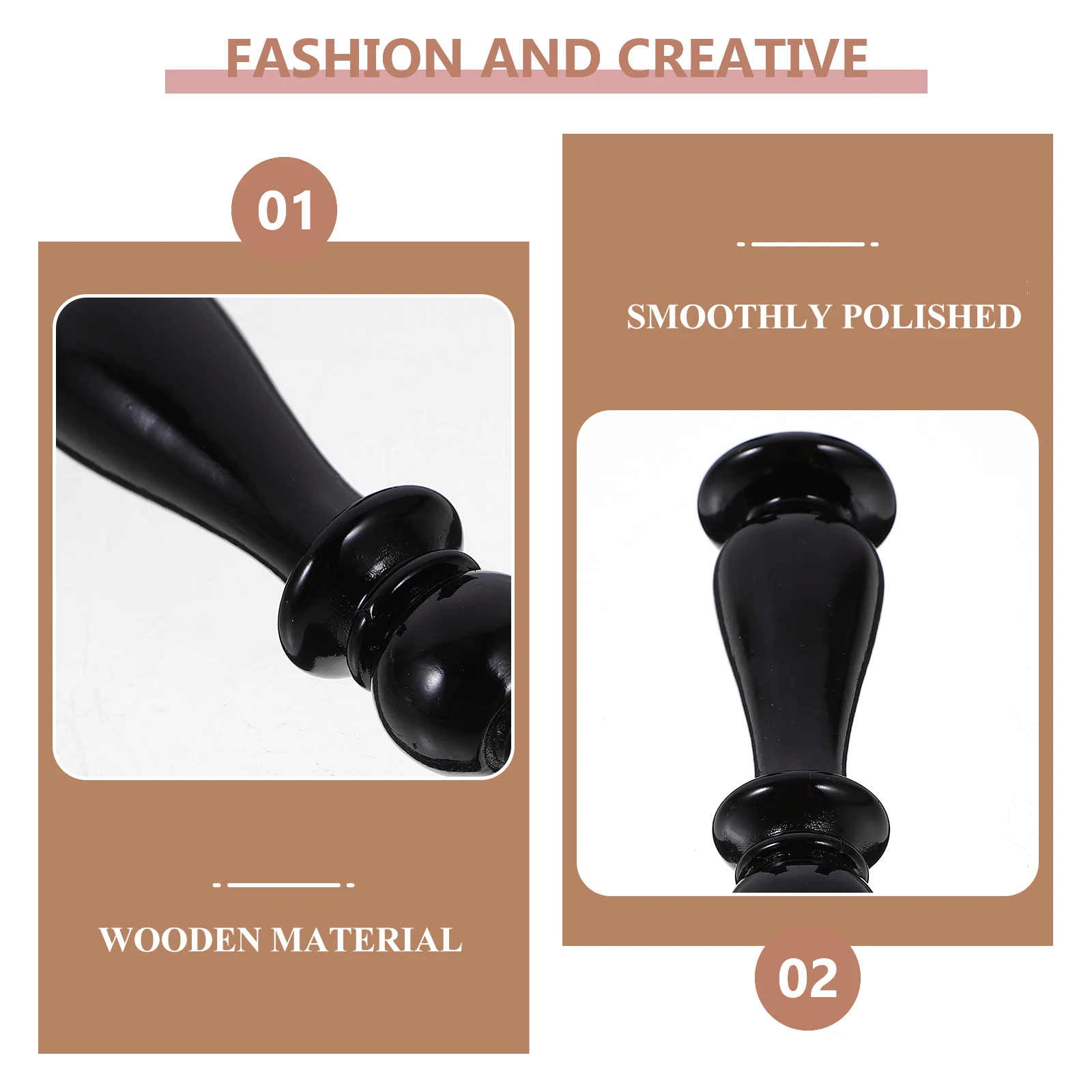 

Wood Handle Stamp Tool Compatible Wax Stamper Craft Envelope Scrapbooking Diy Wooden Accessories