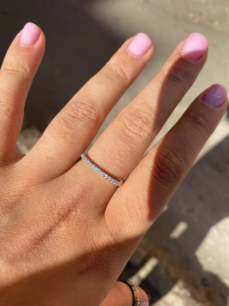 Fashion 925 Sterling Silver Crystal Finger Rings For Women Girls Wedding Engagement Rhinestone Trendy Jewelry Wholesale