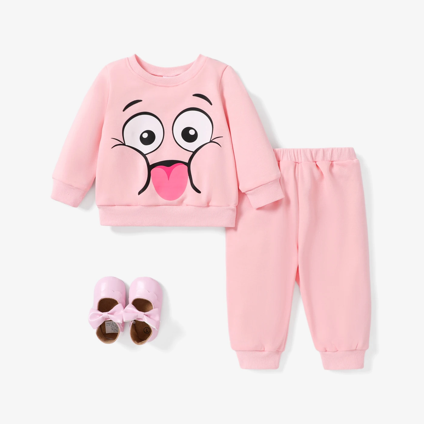 

PatPat 2PCS Baby Girl Childlike Long Sleeve Top/ Pant Set