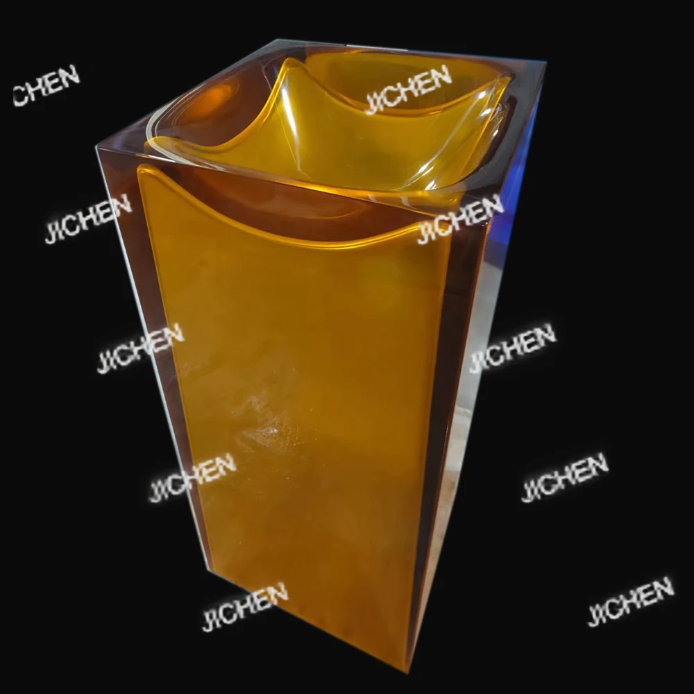 

Отдельностоящий умывальник из смолы для ванной комнаты, напольный туалетный столик, ручная раковина RS3035