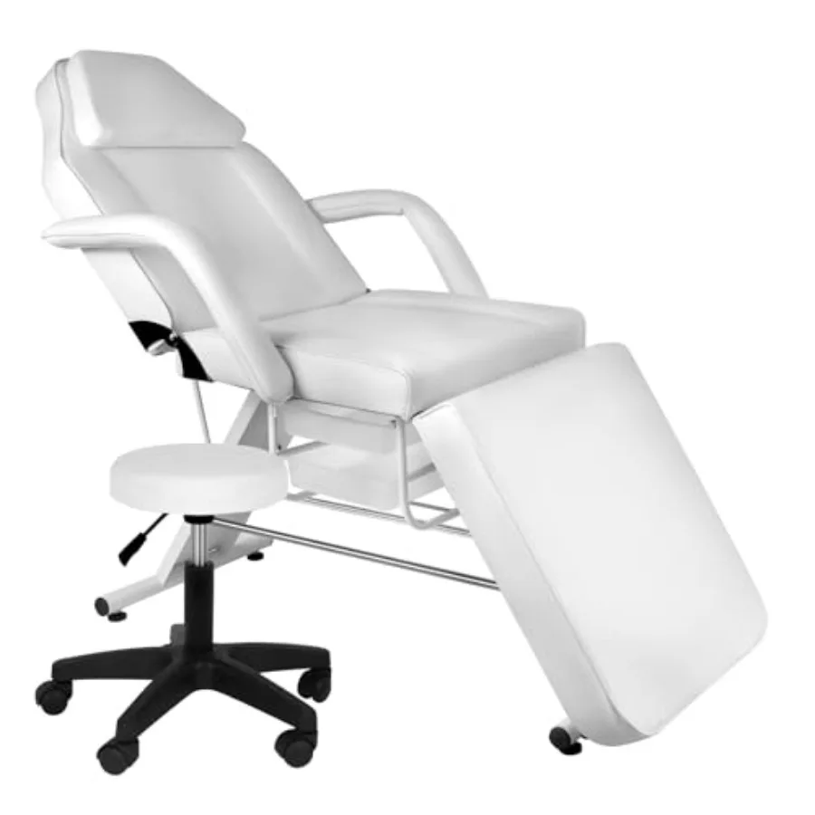

3-Section Tattoo Chair, Adjustable Professional Tattoo Chair with Client, Tattooed Chair with 2 Drawers, Portable Tattoo Chairs