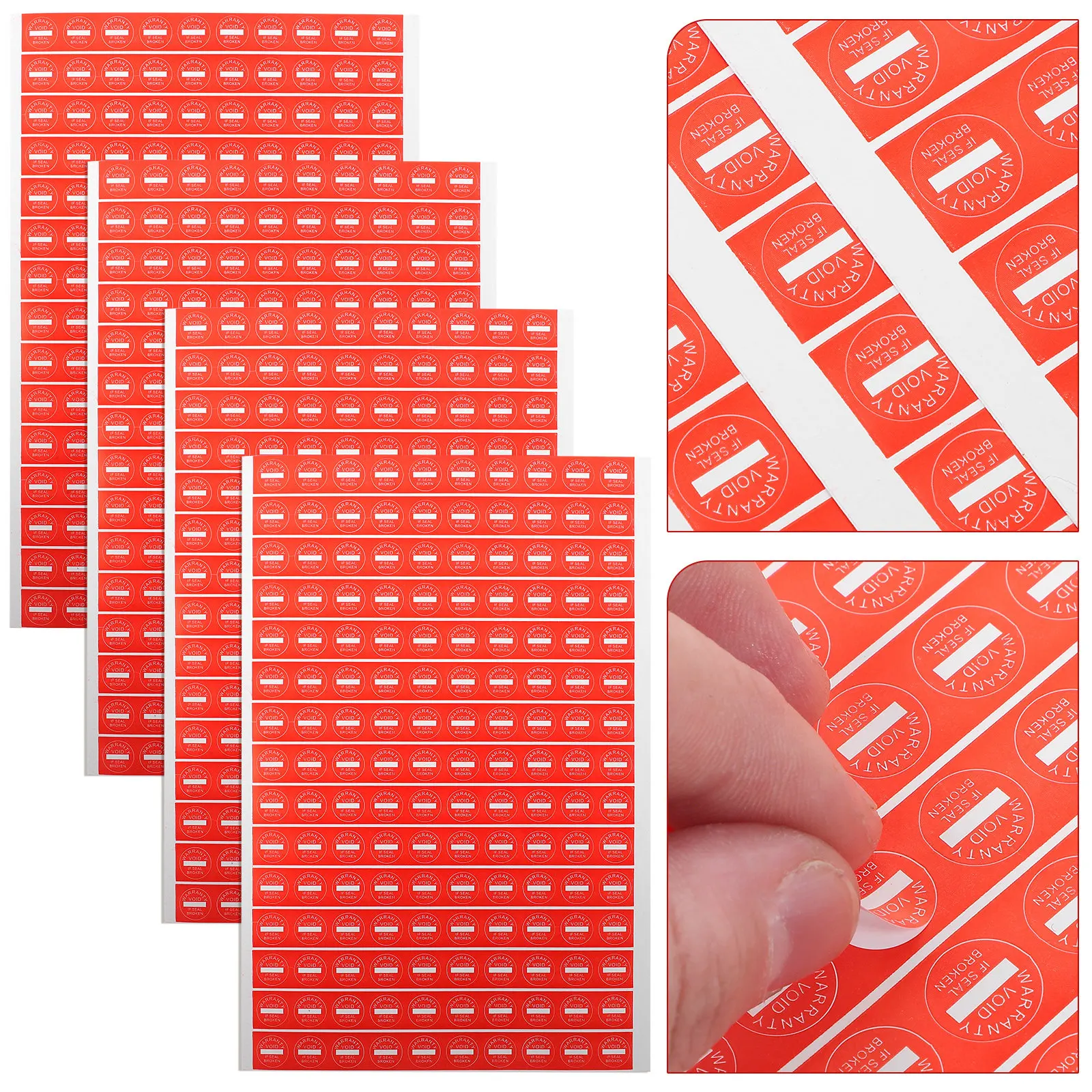 

1000Pcs Warranty Void Label Adhesive Paper Sticker Round Warning Caution Seal Broken Sticker If Seal Broken Warranty Void Label