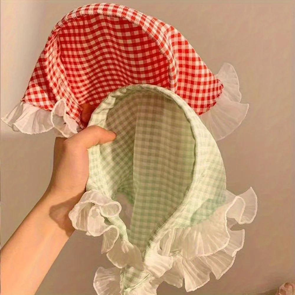 1 Stück Vintage-Stirnband mit Spitze, Damen-Dreiecks-Haarband, schicker Haarschmuck für Seaside Vibes, süßes und süßes Stirnband – Detail 3