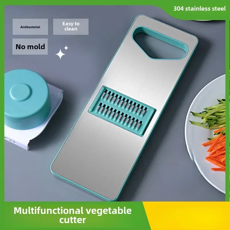 

Household potato slicer, stainless steel multifunctional vegetable slicer, kitchen garlic and radish slicer, silk eraser