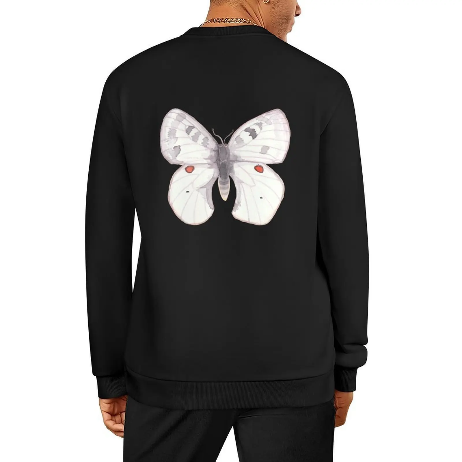 

Butterfly Vintage Illustration Clodius Parnassian Pullover fashion men men's autumn clothes mens clothes new sweatshirts
