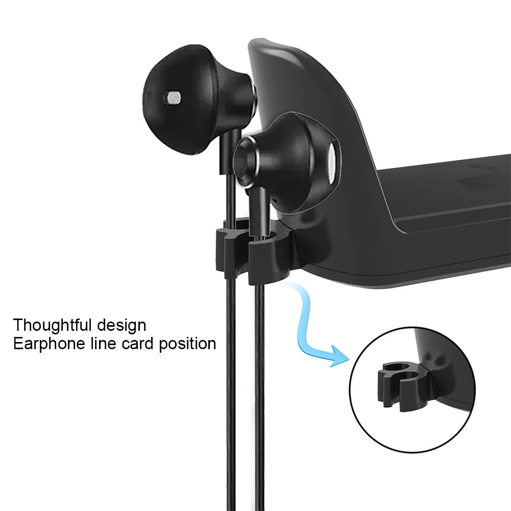 Headphone Stand Holder Drilling Free Non Slip Headphone Hanger 360 Rotating Gaming Headset Desk Hanger Hook Adjustable