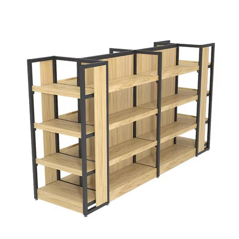 Custom.MDF-Präsentationsständer für Einzelhandelsgeschäfte, Supermarktregale aus Holz für Super Mall