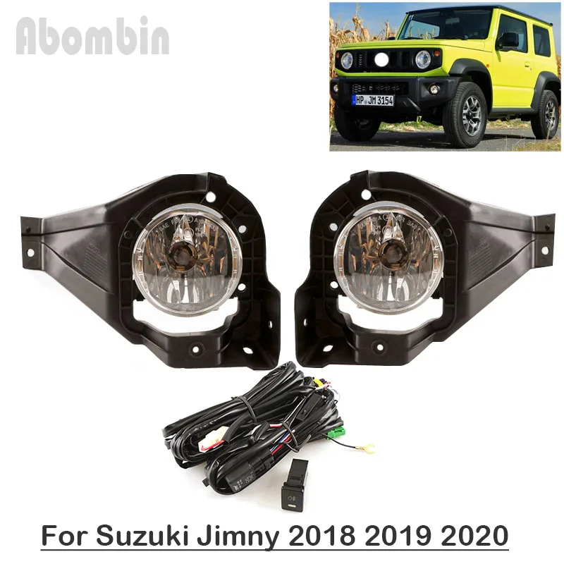 

Front Bumper Lamp Daytime Running Fog Light Assy With Wiring Harness Kit For Suzuki Jimny 2018 2019 2020