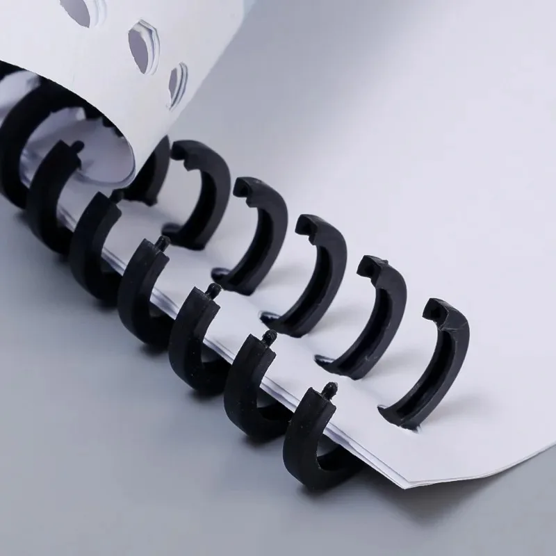Detachable Plastic 30 Holes Loose-leaf Paper Book Circles Ring Scrapbook Album Binder Spiral A4 A5 B5 Notebook Binding Clips
