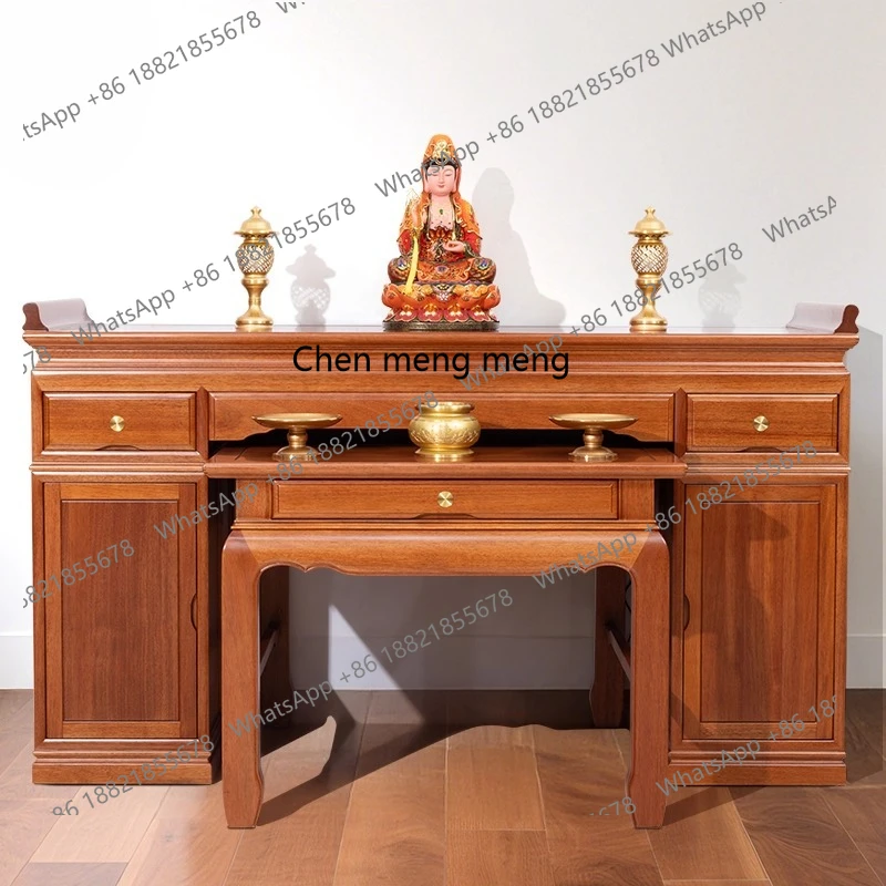 

Solid wood table, incense case, household shrine, , living room, central hall shrine