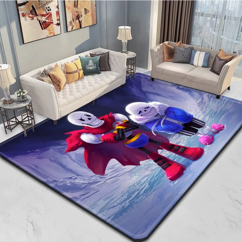 Game Undertale Human Skeleton Carpet, Kitchen Rug, Doormat, Bedroom Floor Decoration, Living Room, Bathroom, Anti-slip