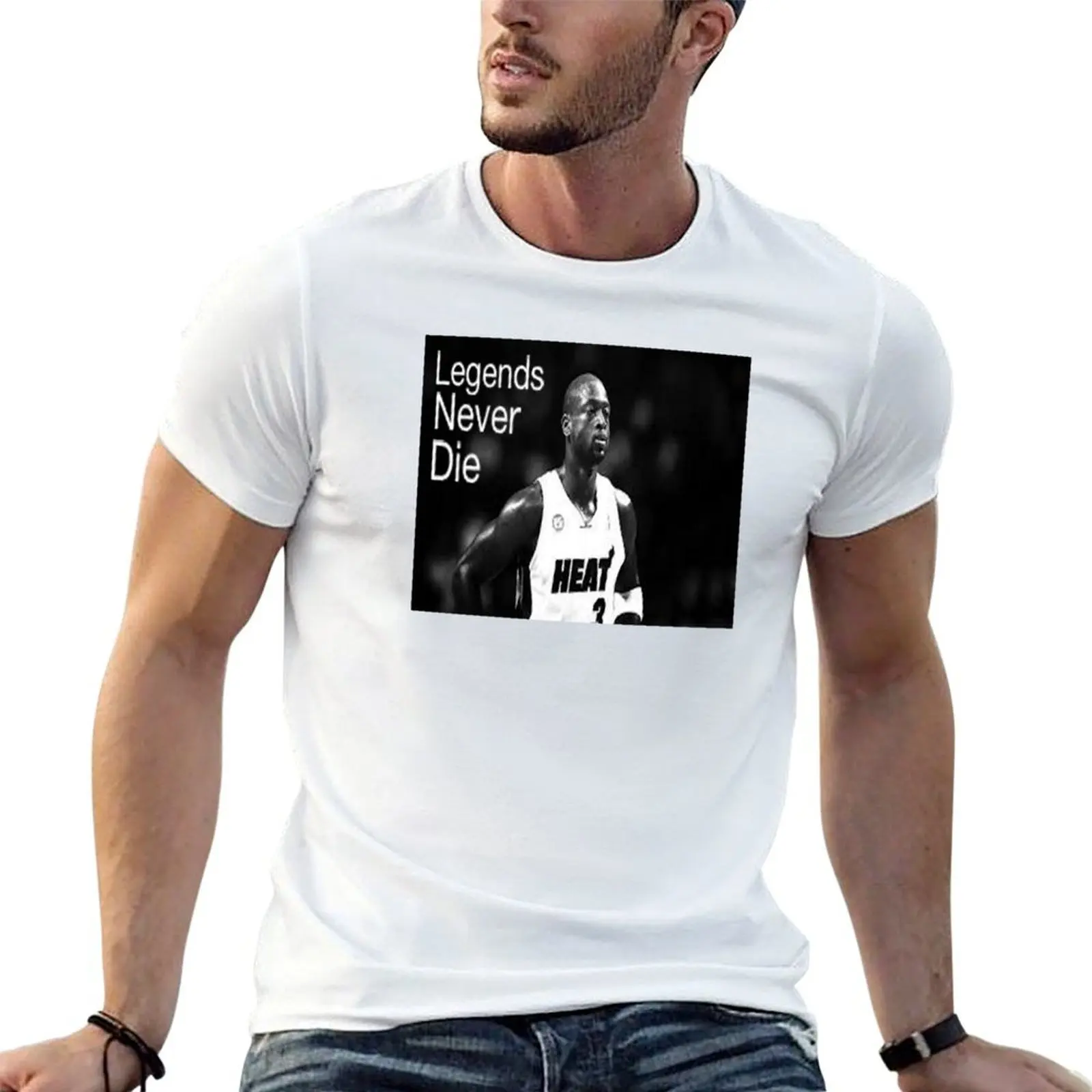 

Dwyane Wade - Legends Never Die T-Shirt t shirts for man pack cotton man t shirt heavy cotton man tshirt T-shirt