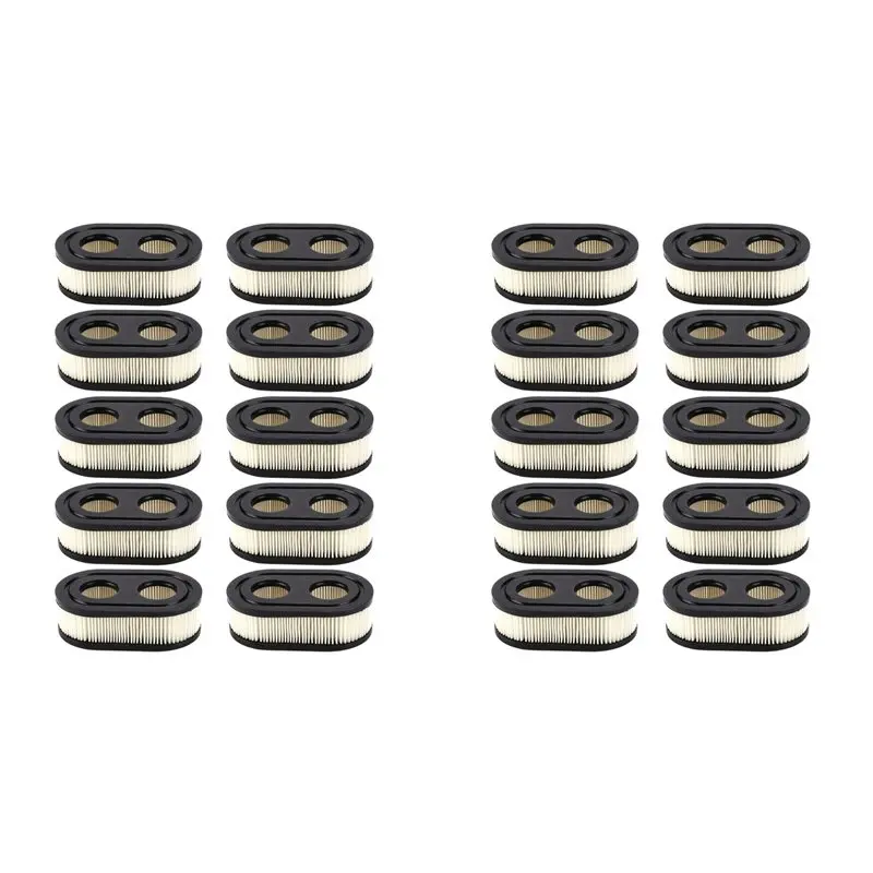 B97A-20Pcs Lawn Mower Air Filter Fit For Briggs For Stratton 593260/798339 Replacement Engine Device Accessory